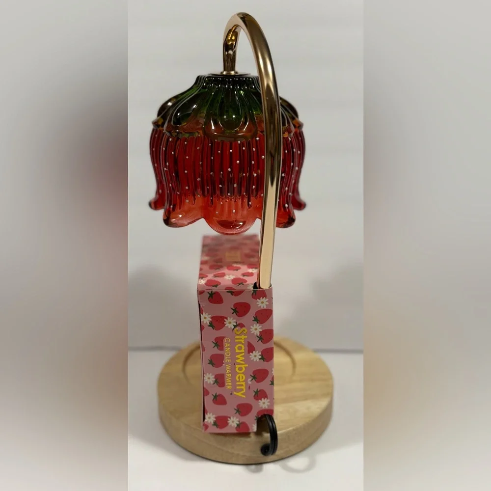 HTF Luze Strawberry Themed Candle Warmer Lamp With Timer - Viral